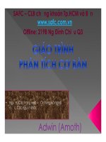 SLIDE - Giáo trình phân tích cơ bản về chứng khoán (SAFC)