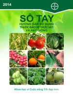 So tay sử dụng thuốc bảo vệ thực vật và giông của bayer