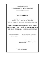 Điều khiển vector động cơ đồng bộ từ thông dọc trục trong hệ thống truyền động có tích hợp ổ đỡ từ hai đầu trục (LV thạc sĩ)