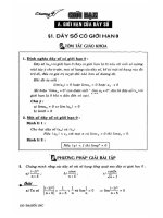 Giải bài tập đại số và giải tích 11 nâng cao phần 2 