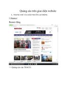 Phân tích quảng cáo trên giao diện website