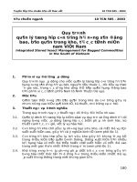 Quy trình quản lý tổng hợp côn trùng hại nông sản đóng bao, bảo quản trong kho, tại các tỉnh miền nam Việt Nam