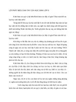 LỜI PHÁT BIỂU CHIA TAY CỦA HỌC SINH lớp 9