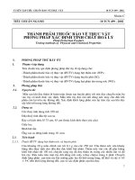 Thành phẩm thuốc bảo vệ thực vật phương pháp xác định tính chất hoá lý