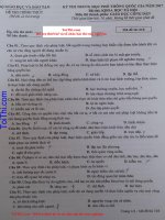 Đề thi môn GDCD THPT Quốc Gia 2017