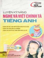 Ebook Luyện kỹ năng nghe và viết chính tả tiếng Anh: Phần 1