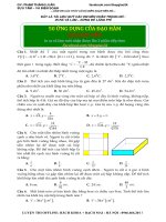 Ứng dụng đạo hàm giải chi tiết trắc nghiệm