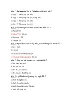 Sinh hoạt chủ điểm về tết