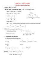 Chuyên đề ôn thi: thế tích khối đa diện