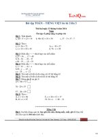 Bài tập toán – tiếng việt ôn hè 2 lên 3 