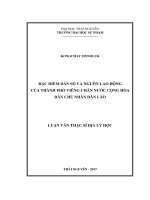 Đặc điểm dân số và nguồn lao động của thành phố Viêng Chăn nước cộng hòa dân chủ nhân dân Lào (LV thạc sĩ)