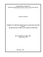 DT PHUONG PHP NGHIÊN CUU  các nhân tố tiến hóa