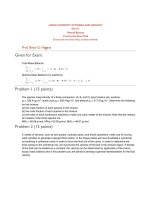 Đề thi môn cân bằng vật liệu