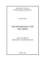 Thế giới nghệ thuật thơ trúc thông 