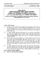 Quy phạm khảo nghiệm trên đồng ruộng hiệu lực phòng trừ bệnh chảy gôm hại cây có múi của các thuốc trừ bệnh