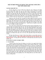 Skkn một số biện pháp tạo hứng thú cho học sinh lớp 4 học môn khoa học 