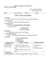 Giáo án tiếng anh 4 cả năm 