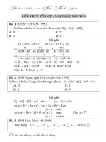 Bài tập biểu thức tổ hợp và nhị thức newton   phạm minh tuấn 