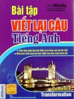 BÀI TẬP VIẾT LẠI CÂU TIẾNG ANH  THE WINDY