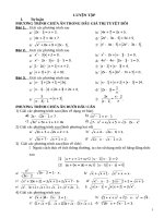 Bài tập ôn tập chương 3 Đại số lớp 10