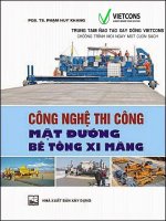 Công nghệ thi công mặt đường bê tông xi măng   PGS TS phạm huy khang 