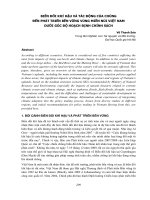 BIẾN ĐỔI KHÍ HẬU VÀ TÁC ĐỘNG CỦA CHÚNG ĐẾN PHÁT TRIỂN BỀN VỮNG VÙNG MIỀN NÚI VIỆT NAM DƯỚI GÓC ĐỘ HOẠCH ĐỊNH CHÍNH SÁCH