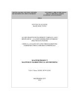 Allied growth development company help 400 SC   a latest generation of broad spectrum fungicide  a critical analysis of long term marketing communication campaign  proposals 
