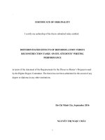 Differentiated effects of reformulation versus reconstruction task on EFL high school students writing performance within the context of genre based instruction  a thesis submitted in parti 