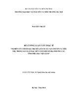ĐỀ CƯƠNG LUẬN VĂN THẠC SĨ “NGHIÊN CỨU CHUỖI GIÁ TRỊ GIỮA SẢN XUẤT, VẬN CHUYỂN VÀ TIÊU THỤ TRONG SẢN XUẤT RAU HỮU CƠ Ở MỘT SỐ ĐỊA PHƯƠNG CÁC TỈNH PHÍA BẮC VIỆT NAM