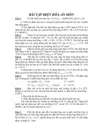 bài giảng và bào tập hóa lý đại học bách khoa đà nẵng