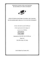 Effectiveness of blended teaching and learning on english reading skills at tay nguyen university 