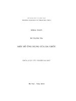 Một số ứng dụng của đa thức (Khóa luận tốt nghiệp)