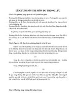 ĐỀ CƯƠNG ÔN THI MÔN ĐO TRỌNG LỰC