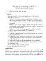 ĐỀ CƯƠNG ÔN TẬP HỌC PHẦN CÁC PP XỬ LÝ  VÀ PHÂN TÍCH MẪU MÔI TRƯỜNG