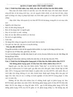 ĐỀ CƯƠNG QUẢN LÝ KHU BẢO TỒN THIÊN NHIÊN