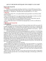 ĐỀ CƯƠNG QUẢN LÝ MÔI TRƯỜNG ĐÔ THỊ, KHU CÔNG NGHIỆP VÀ LÀNG NGHỀ