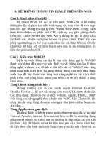 ĐỀ CƯƠNG HỆ THỐNG THÔNG TIN ĐỊA LÝ TRÊN NỀN WEB