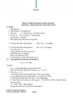 TÍNH TOÁNTHIẾT KẾ HỆ THỐNG CẤP THOÁT NƯỚC