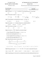 THẦY ĐẶNG đề thi thử THPT lý thánh tông hà nội lần 4