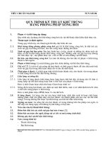 Quy trình kỹ thuật khử trùng bằng phương pháp xông hơi