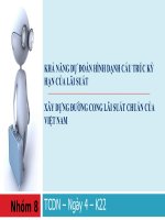 KHẢ NĂNG DỰ ĐOÁN HÌNH DẠNG CẤU TRÚC KỲ HẠN CỦA LÃI SUẤT XÂY DỰNG ĐƯỜNG CONG LÃI SUẤT CHUẨN CỦA VIỆT NAM