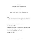 Đào tạo bồi dưỡng cán bộ công chức cấp cơ sở (xã, thị trấn) của huyện nho quan tỉnh ninh bình