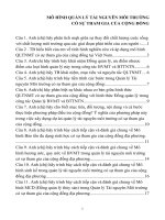 ĐỀ CƯƠNG MÔ HÌNH QUẢN LÝ TÀI NGUYÊN MÔI TRƯỜNG  CÓ SỰ THAM GIA CỦA CỘNG ĐỒNG