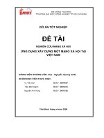 Nghiên cứu mạng xã hội ứng dụng xây dựng một mạng xã hội tại việt nam