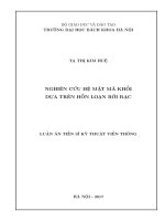 NGHIÊN CỨU HỆ MẬT MÃ KHỐI DỰA TRÊN HỖN LOẠN RỜI RẠC