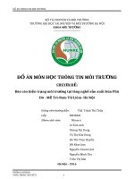 ĐỒ ÁN: Báo cáo hiện trạng môi trường tại làng nghề sản xuất bún Phú Đô  Mễ TrìNam Từ Liêm Hà Nội