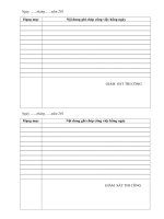 NHẬT KÝ GIÁM SÁT CÔNG TRÌNH GIAO THÔNG