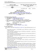 THUYẾT MINH BÁO CÁO KHẢO SÁT CÔNG TRÌNH GIAO THÔNG