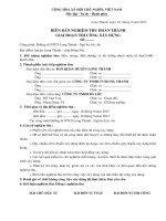 BIÊN BẢN NGHIỆM THU HOÀN THÀNH GIAI ĐOẠN THI CÔNG XÂY DỰNG (BỘ PHẬN)