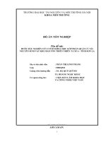 BƯỚC ĐẦU NGHIÊN CỨU CƠ SỞ KHOA HỌC GÓP PHẦN QUẢN LÝ TÀI NGUYÊN SINH VẬT KHU BẢO TỒN THIÊN NHIÊN TÀ XÙA  TỈNH SƠN LA